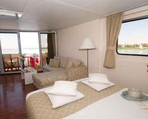Luxury Nile Cruise Yacht Alexander the Great Panorama Suite