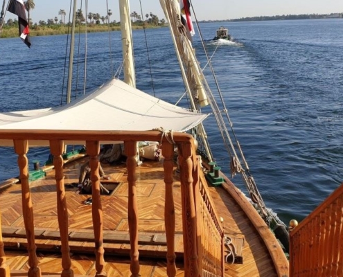 Dahabeya Queen Farida sailing Nile Cruise