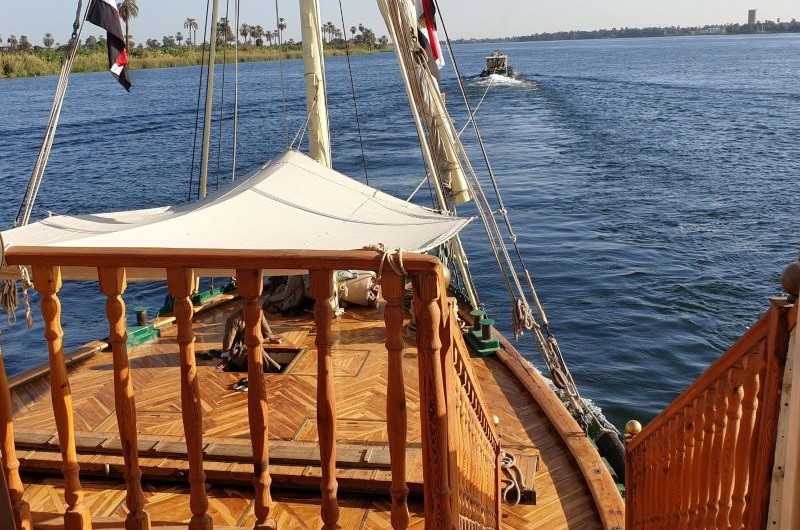 Dahabeya Queen Farida sailing Nile Cruise